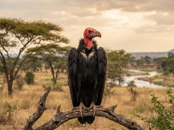 red-headed vulture