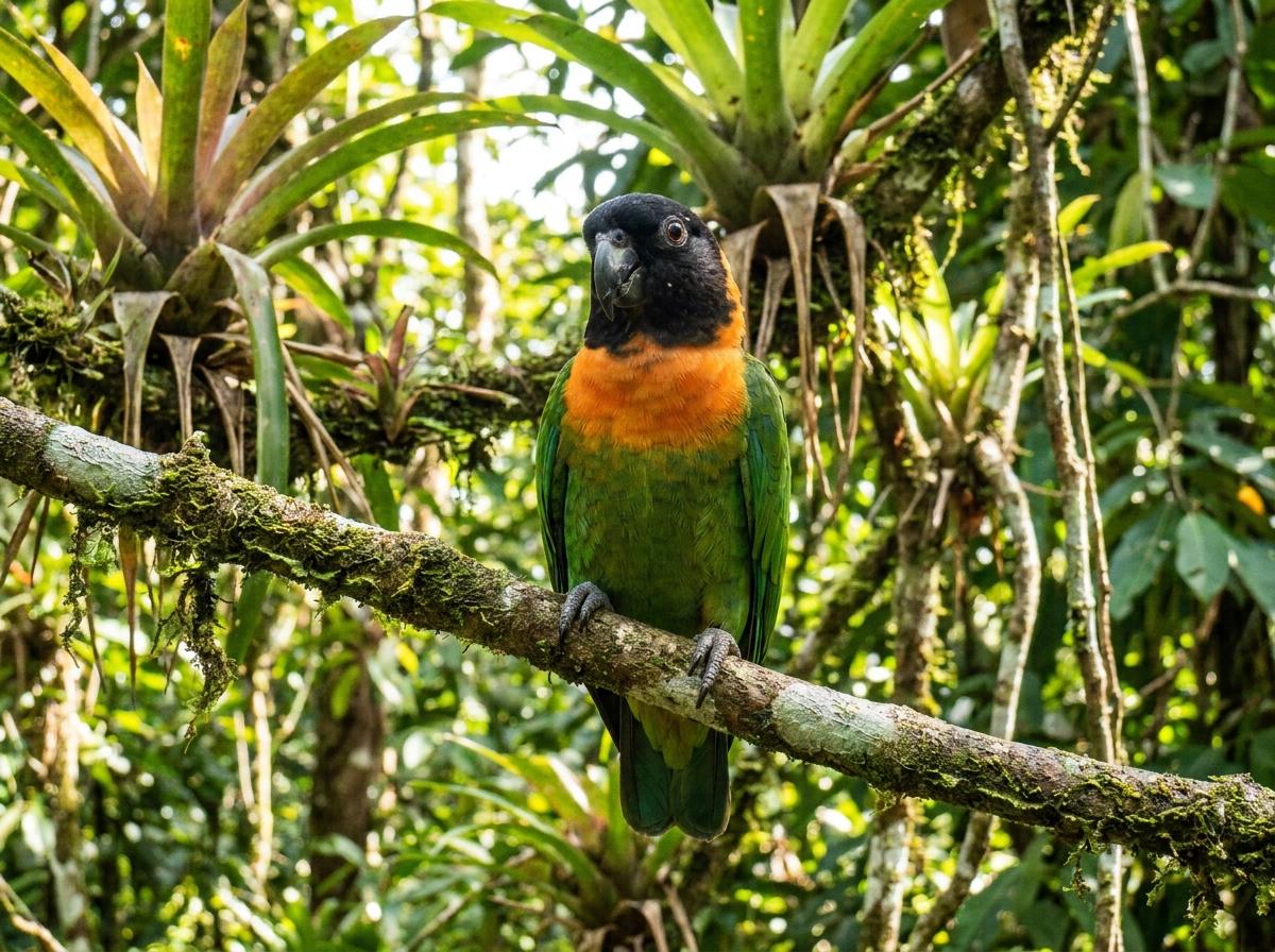 black-headed parrot