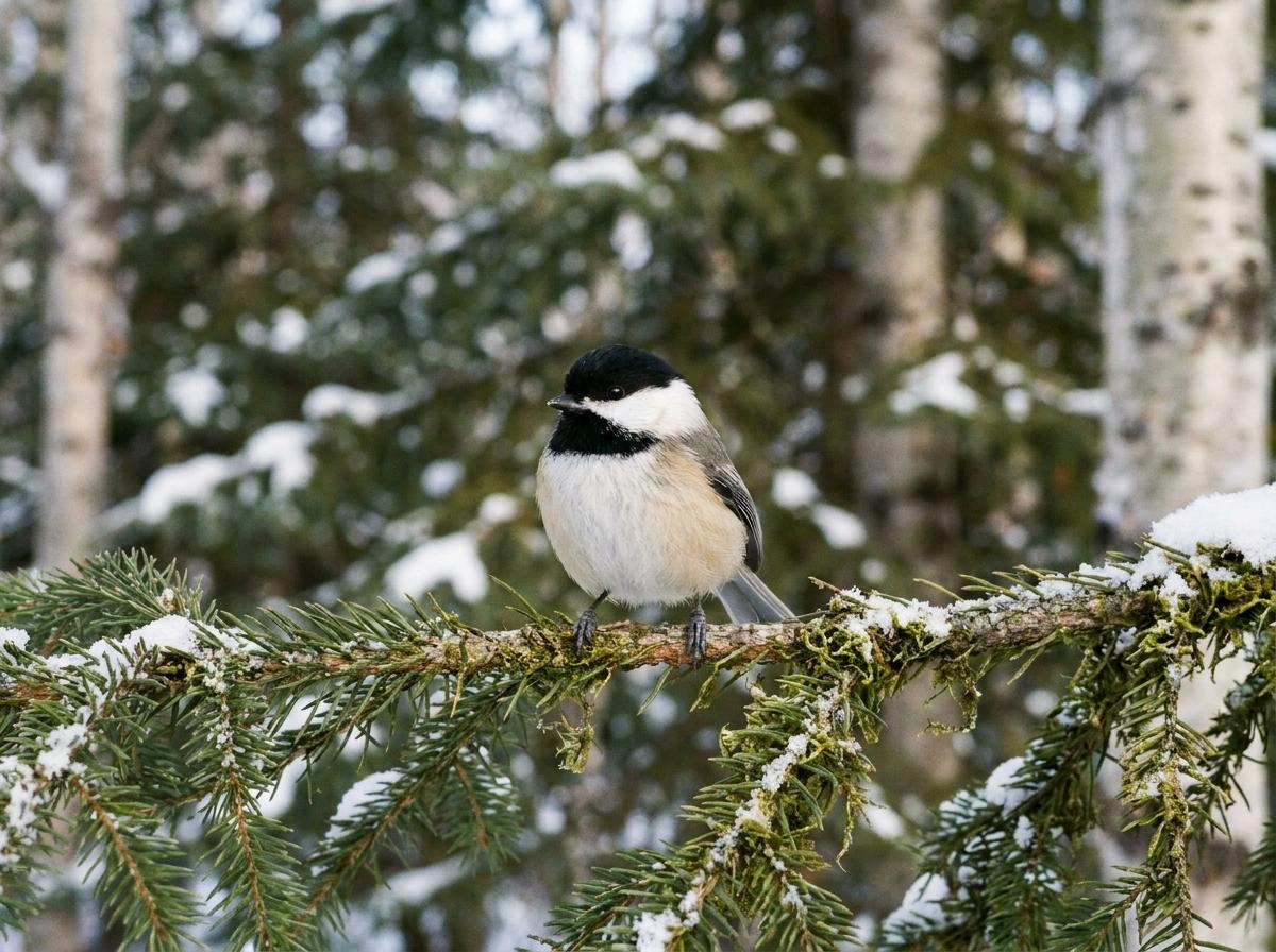 black-capped chickadee
