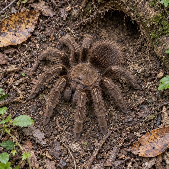 Haitian brown tarantula