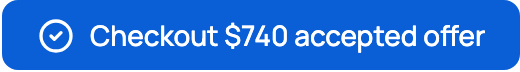 Accepted offer with the action to continue to checkout