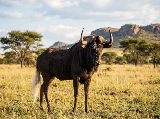 black wildebeest