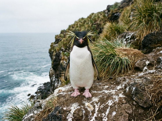northern rockhopper penguin