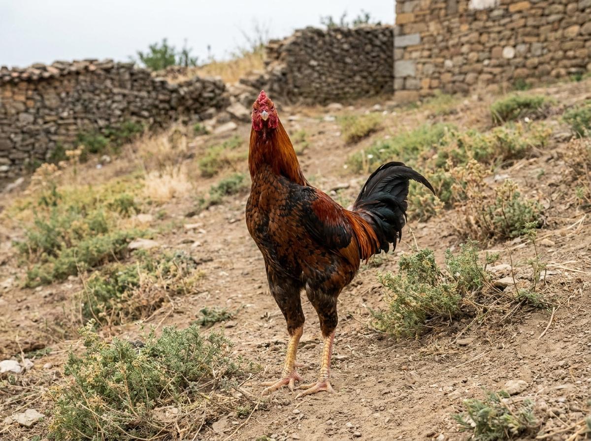 Pomak Fighting Chicken