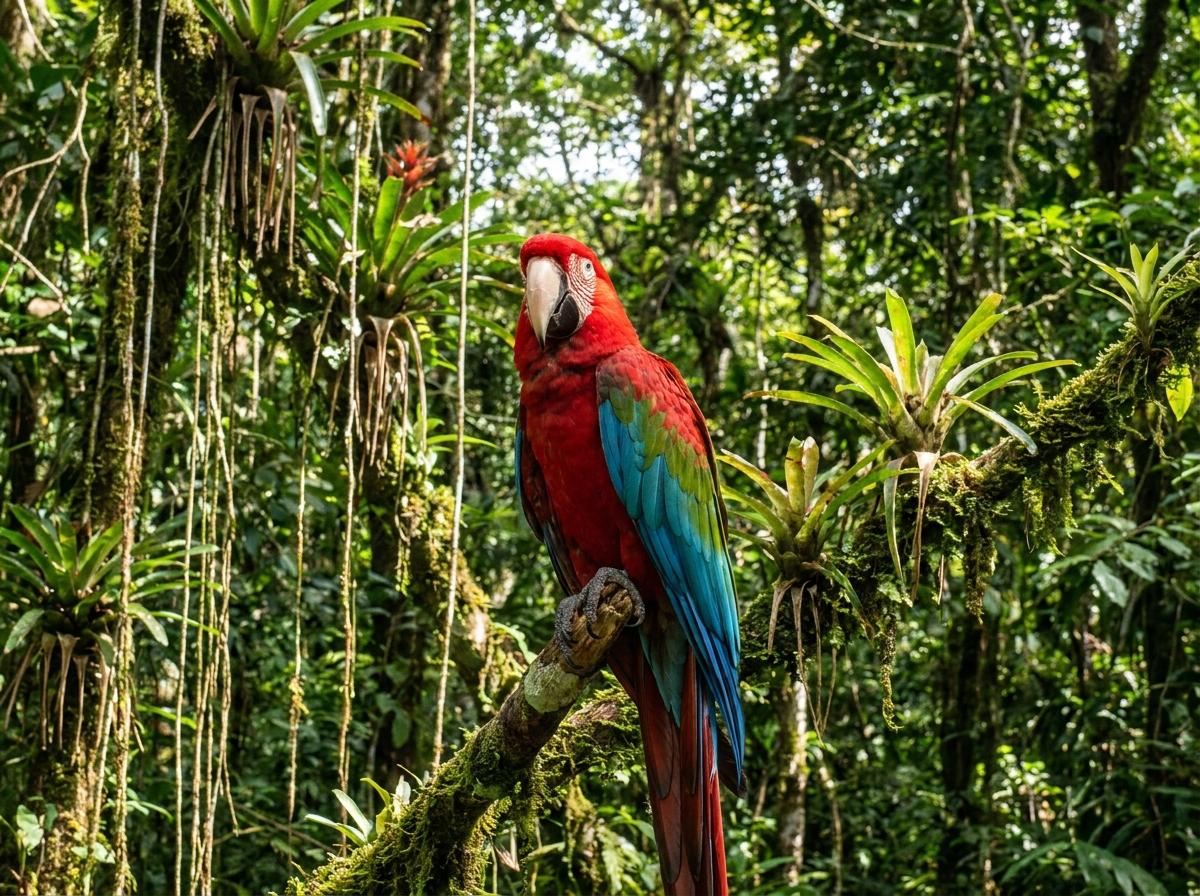 green-winged macaw