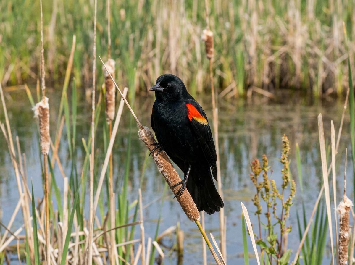red-winged blackbird