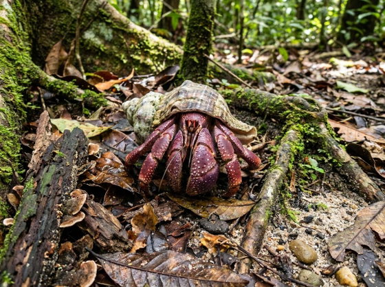 Indonesian hermit crab