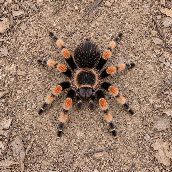 Mexican red knee tarantula (Brachypelma smithi)
