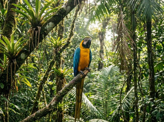 blue-and-yellow macaw
