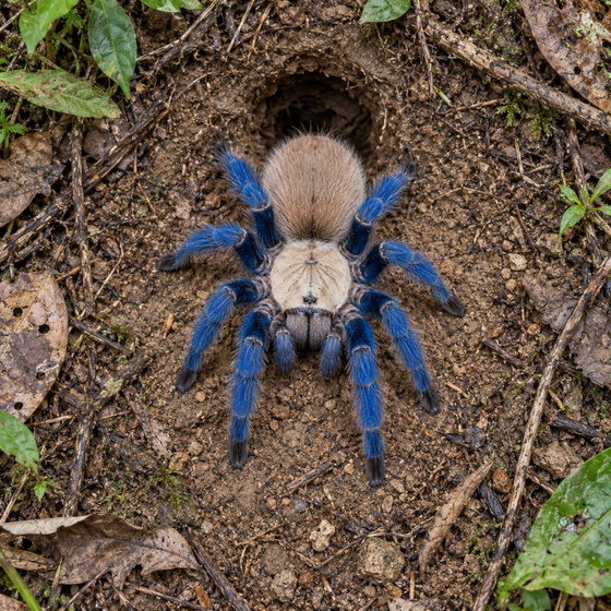 Bornean neon blue leg tarantula