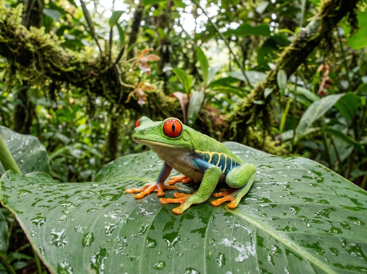 red-eyed tree frog