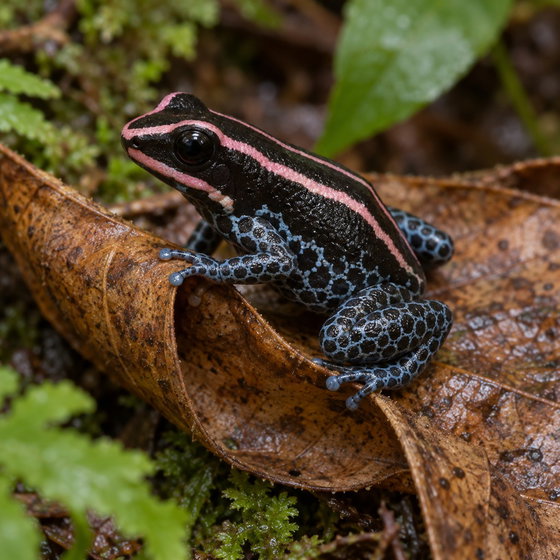 spotted belly poison frog
