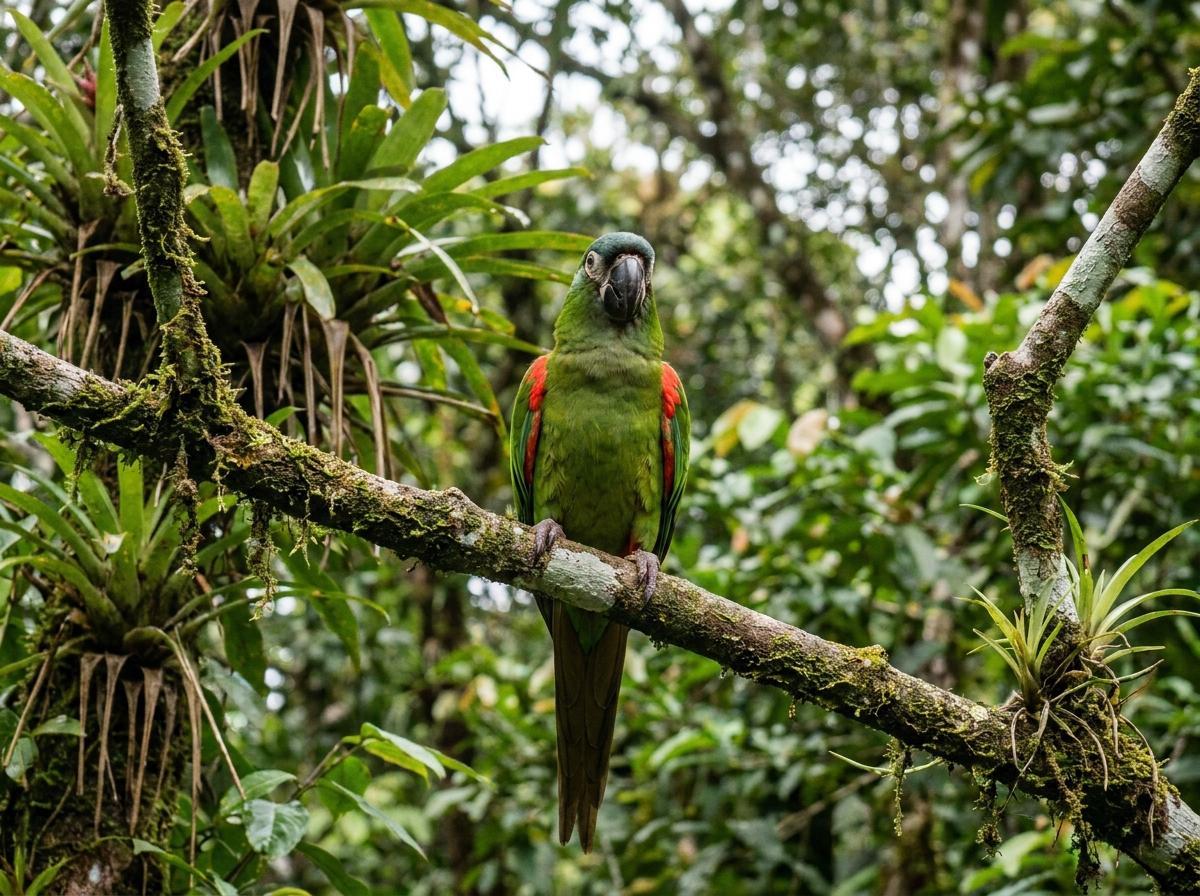 red-shouldered macaw