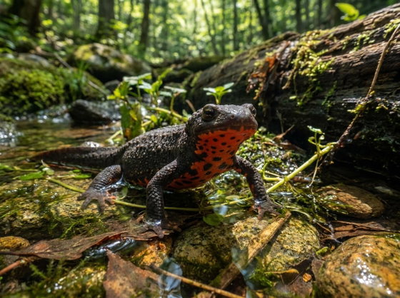 Japanese fire belly newt
