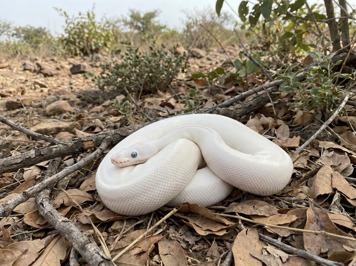 Blue-Eyed Leucistic