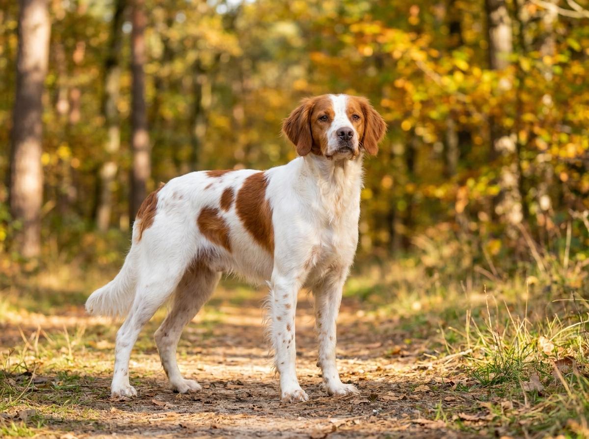 Chien Français Blanc et Orange