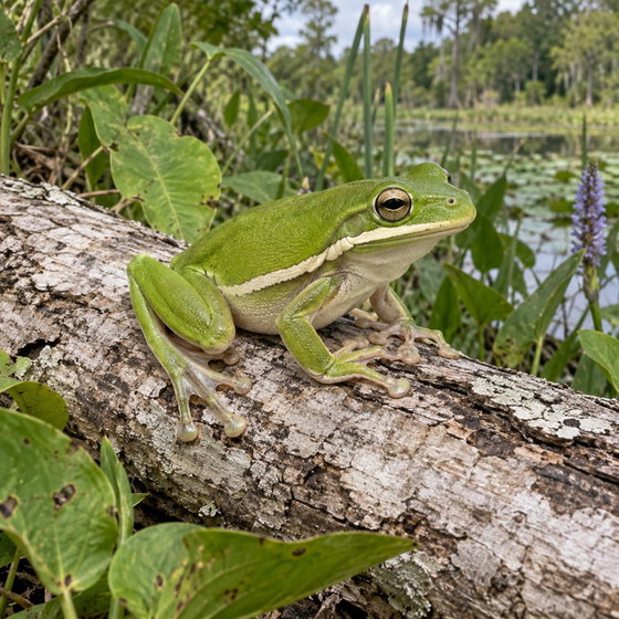 American green treefrog