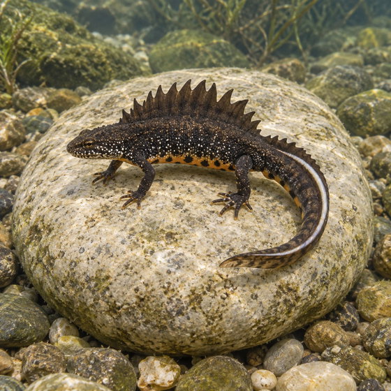 Danube crested newt