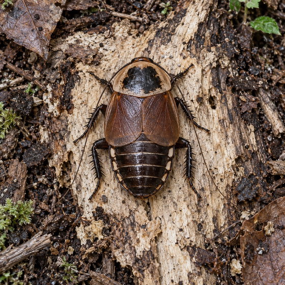 striped burrowing roach