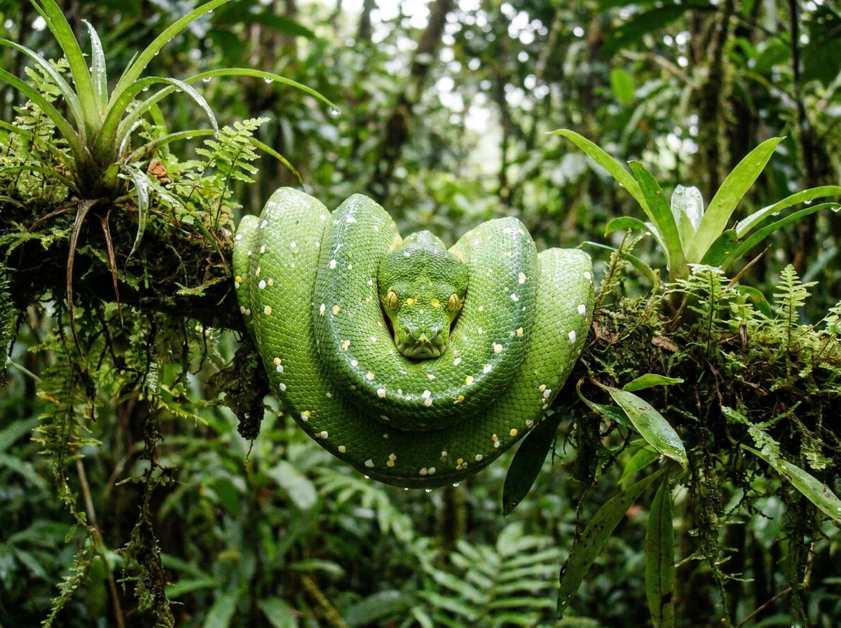 green tree python