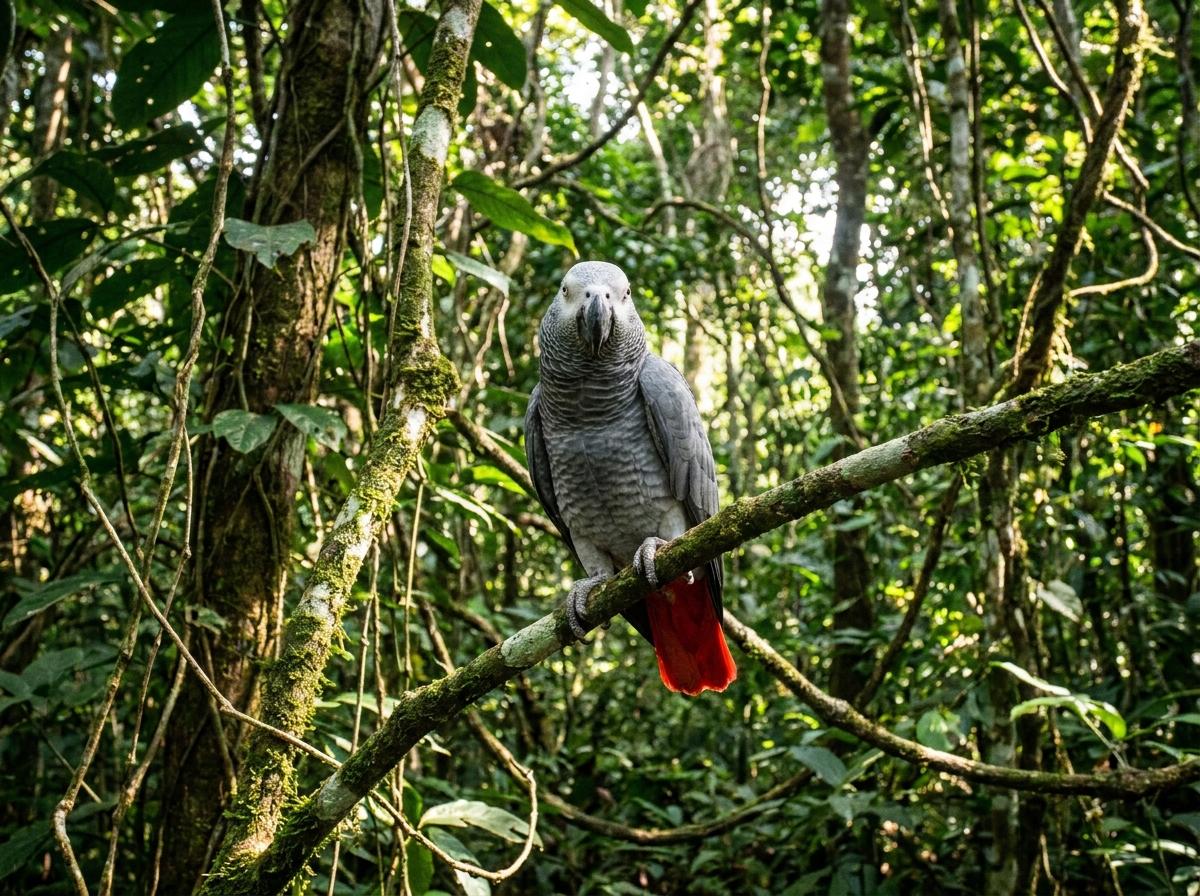 African grey parrot