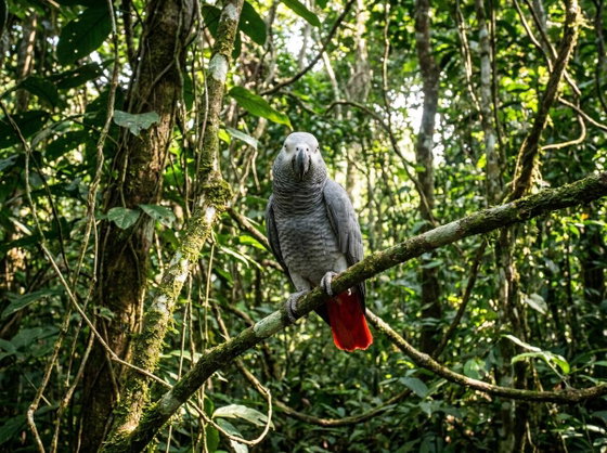 African grey parrot