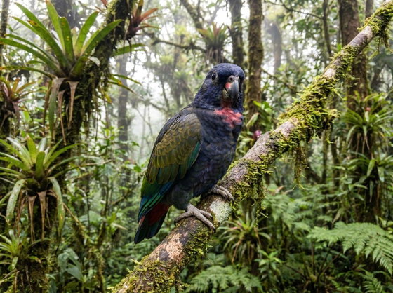 bronze-winged pionus