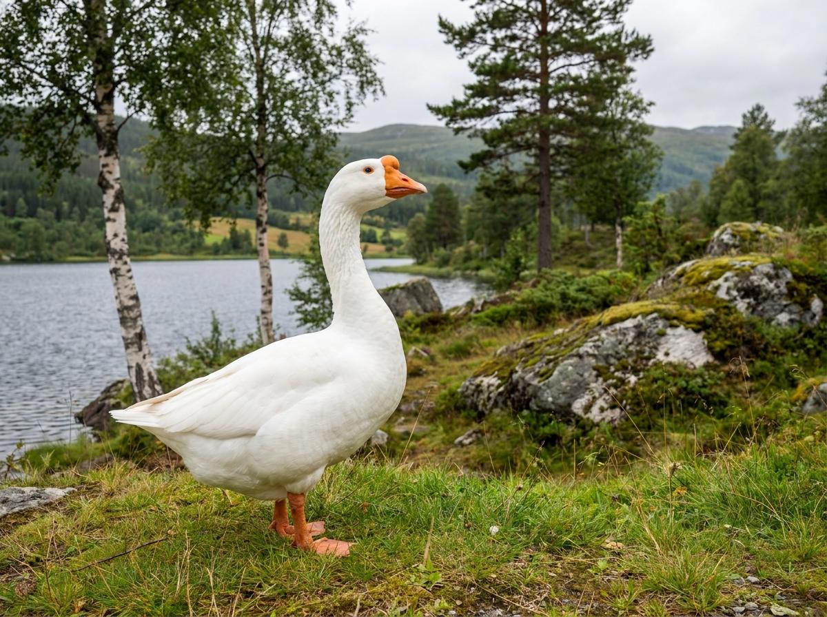 Norwegian White Goose