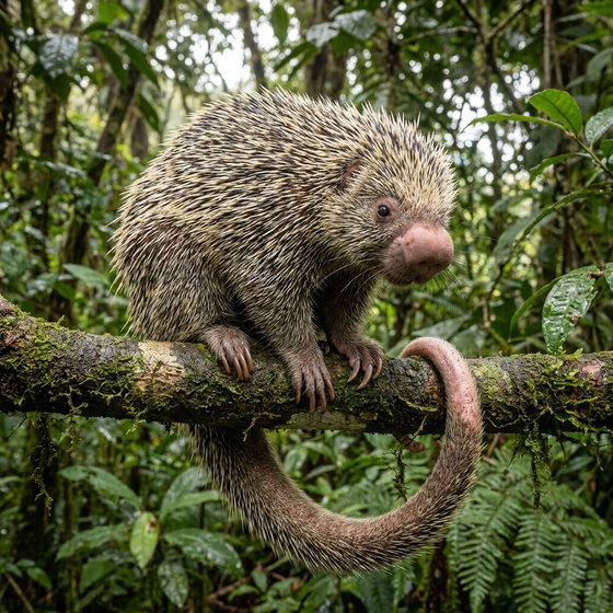 prehensile-tailed porcupine