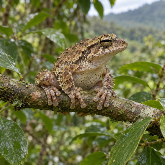 frilled tree frog