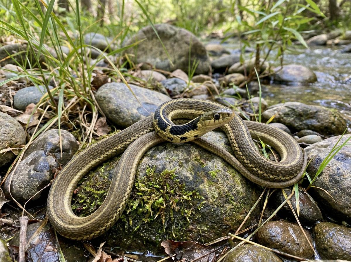 black-necked garter snake