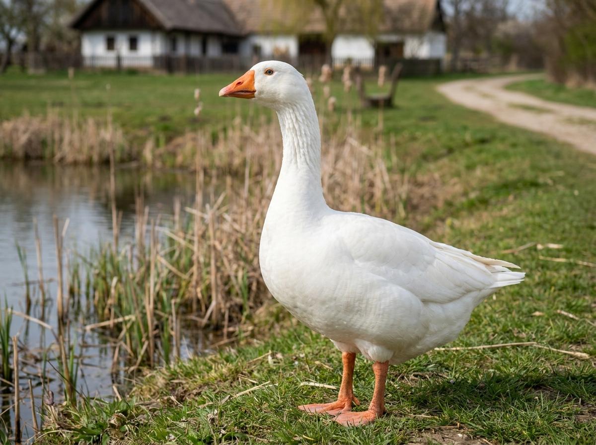 White Hungarian Goose