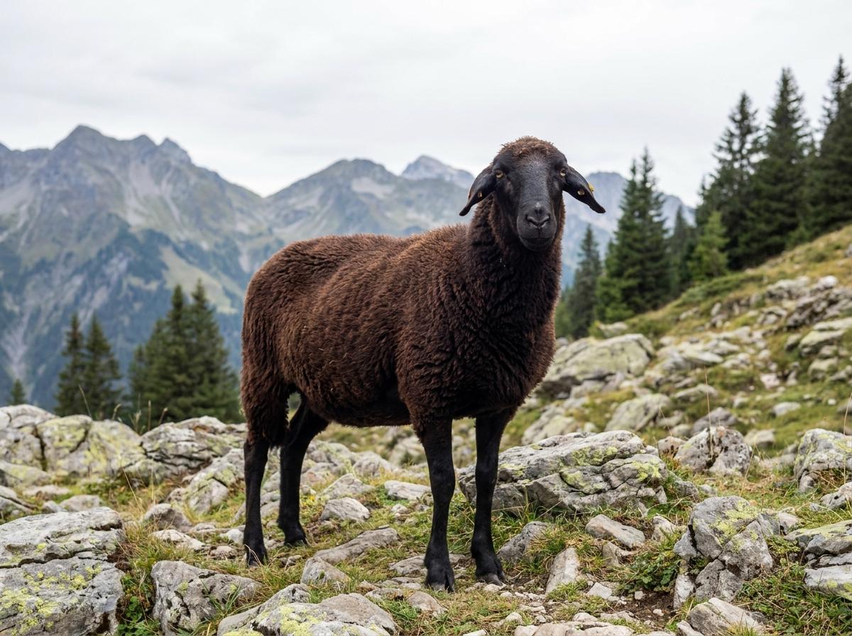 Schweizer Schwarzbraunes Bergschaf
