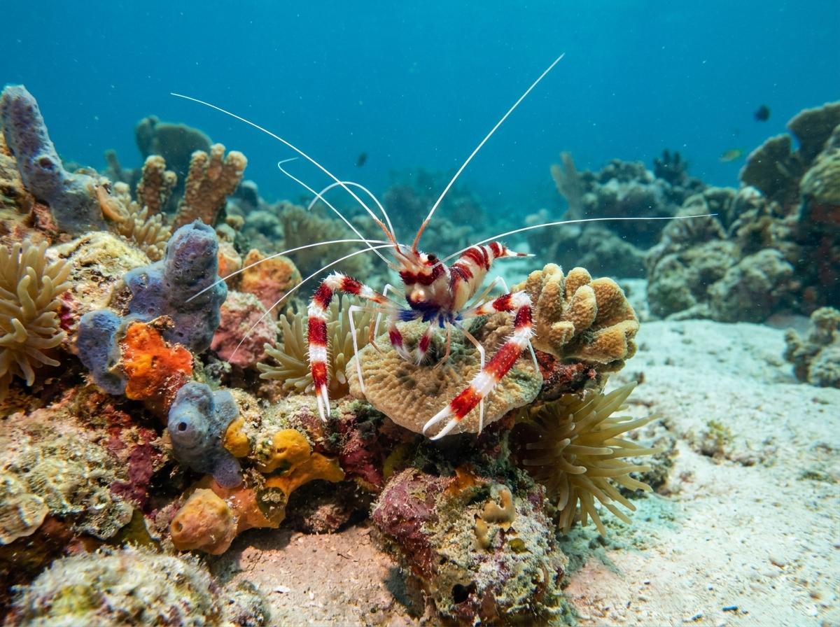 coral banded shrimp
