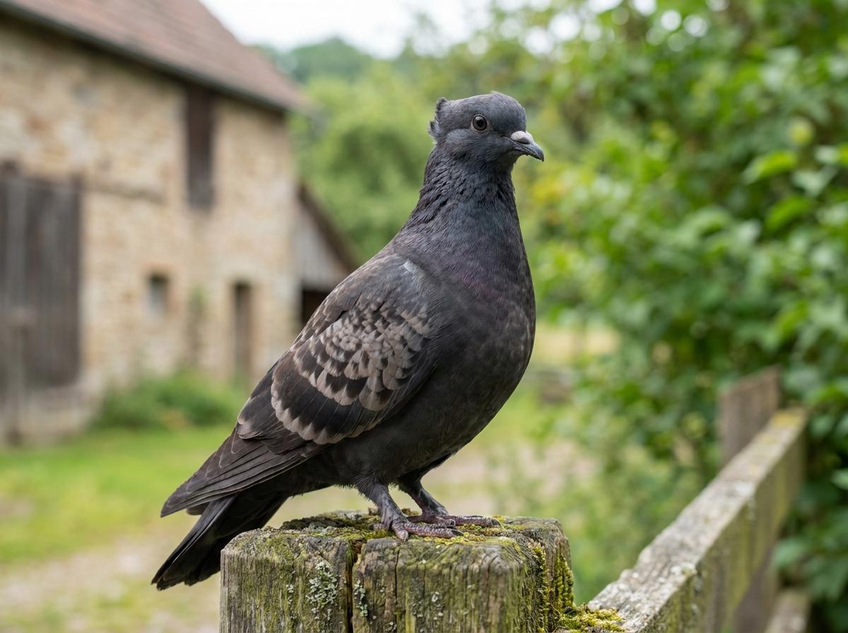 South German Charcoal Lark Pigeon