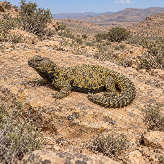 Moroccan spiny-tailed lizard