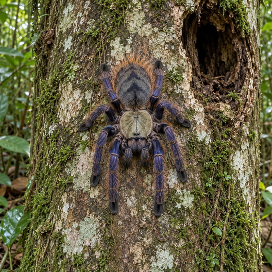 Singapore blue tarantula