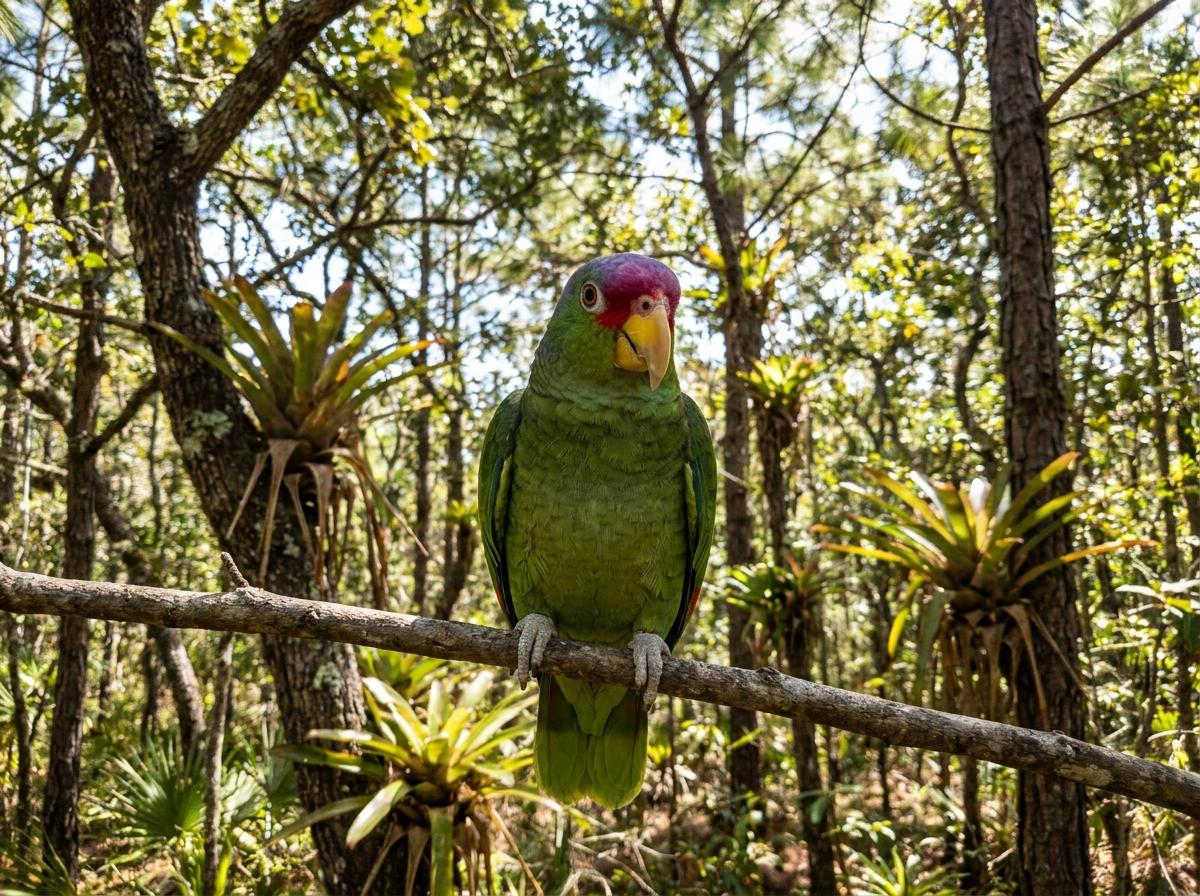 lilac-crowned amazon