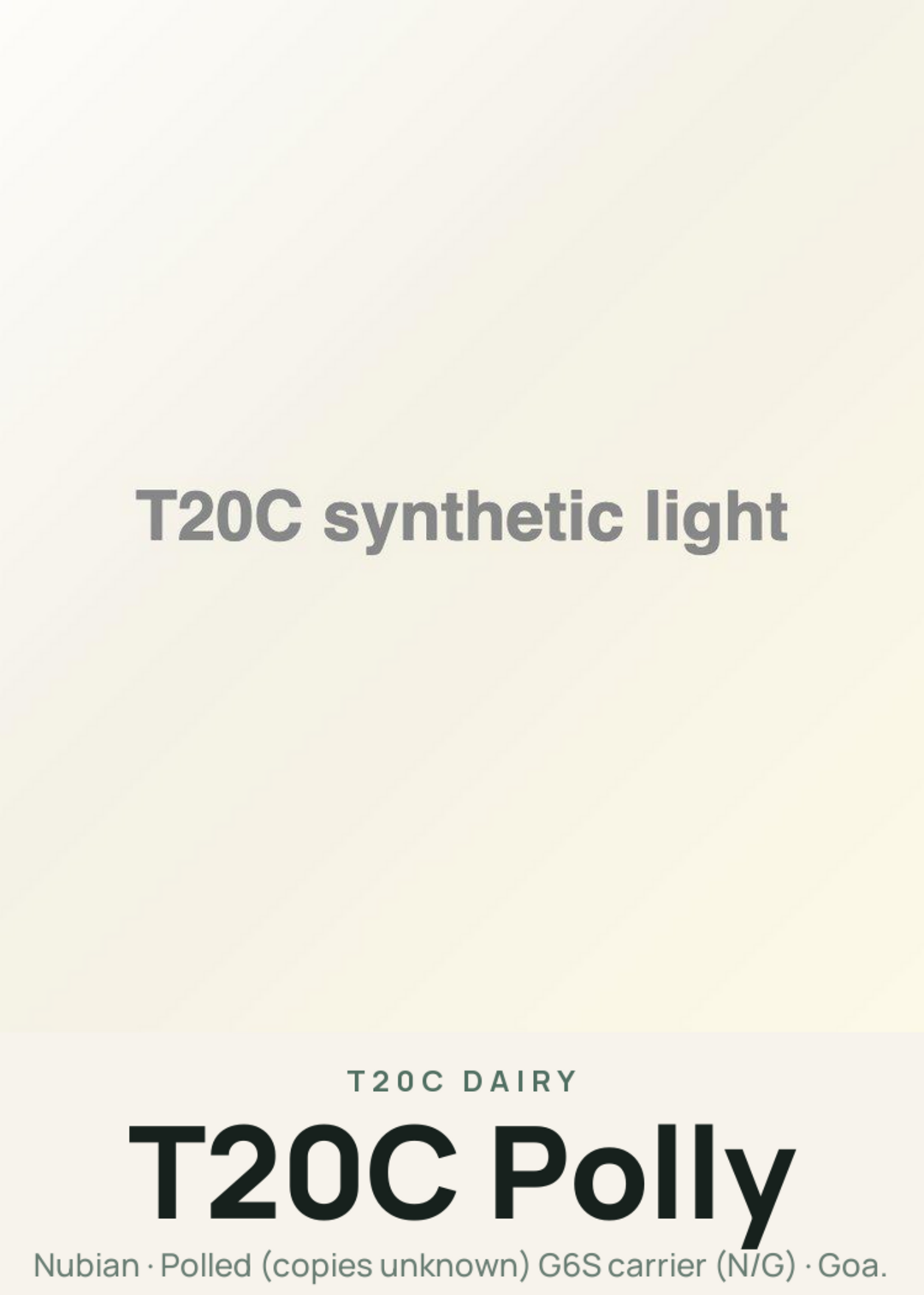 T20C Polly Creature Card