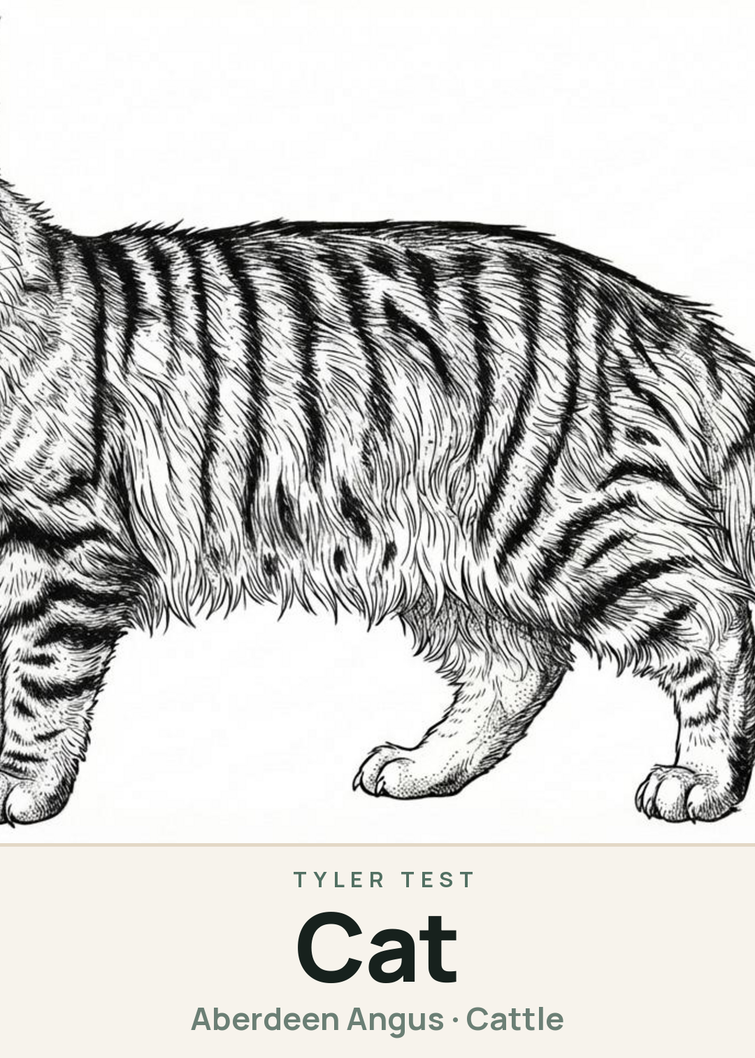 Cat Creature Card