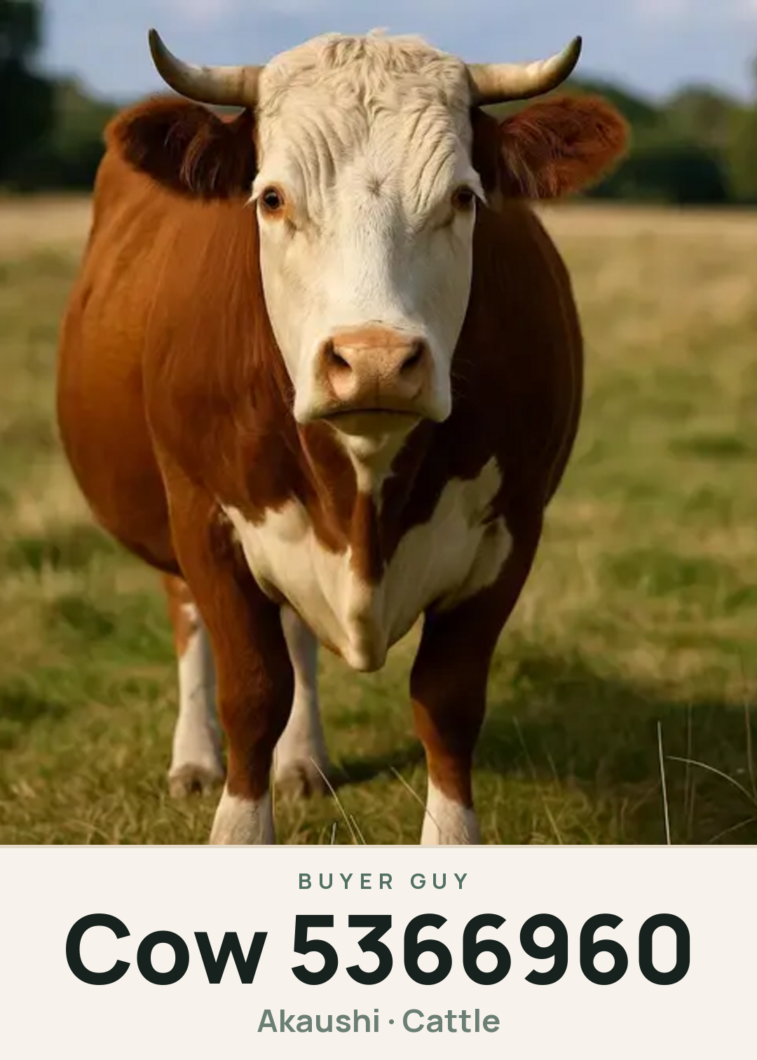 Cow 5366960 Creature Card