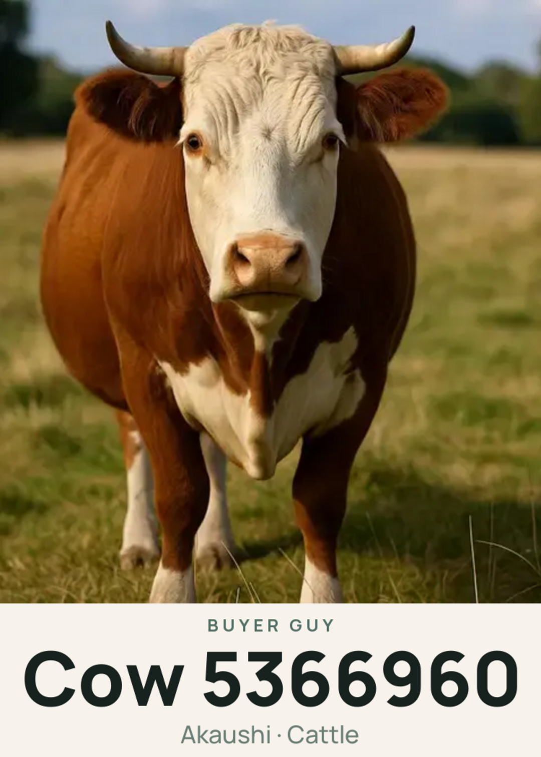 Cow 5366960 Creature Card