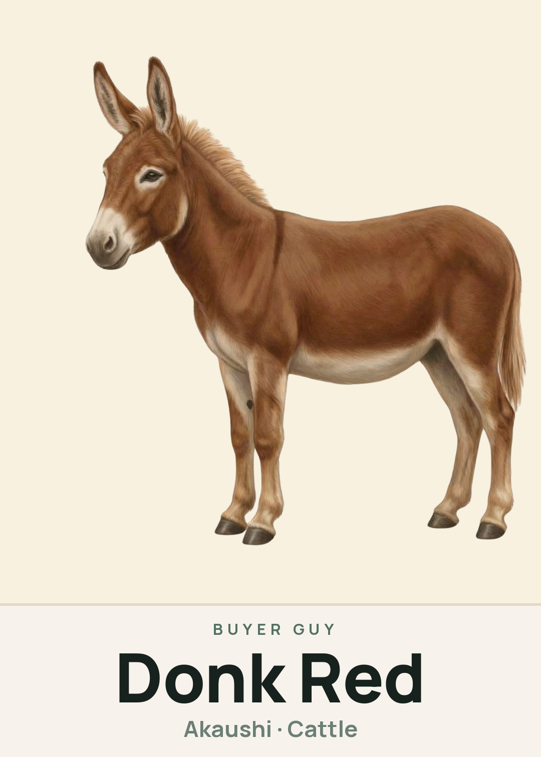 Donk Red Creature Card