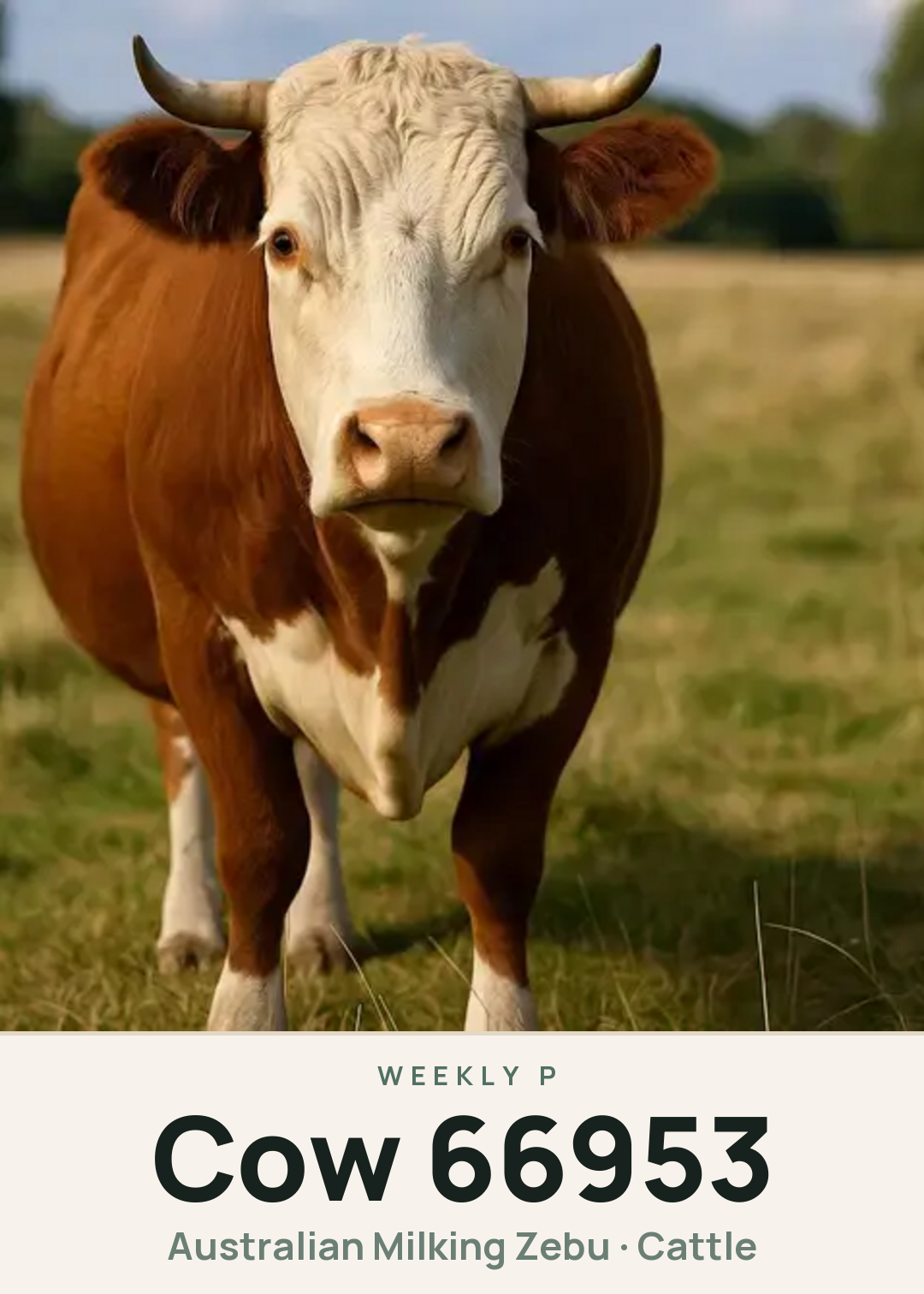 Cow 66953 Creature Card