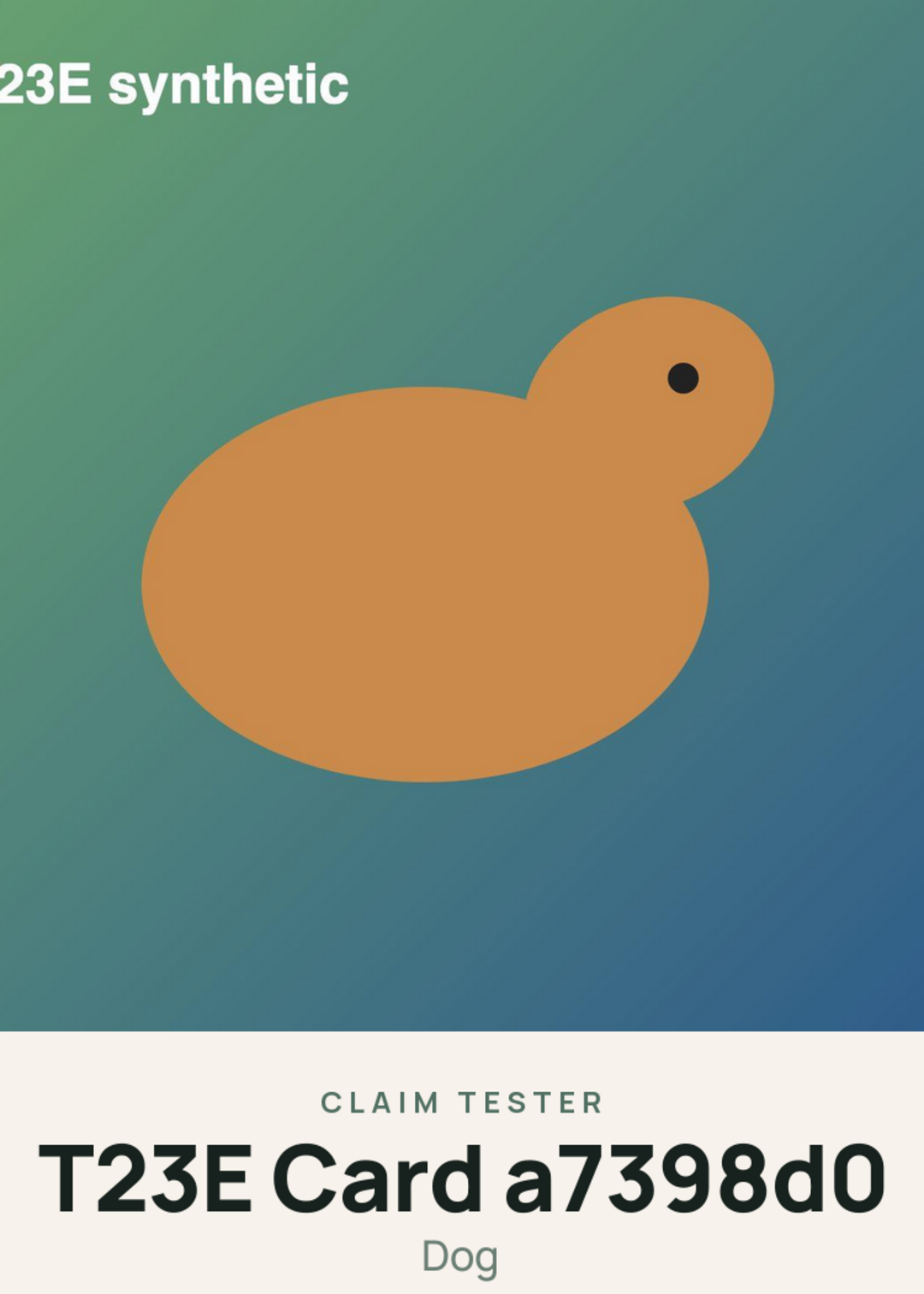T23E Card a7398d0 Creature Card