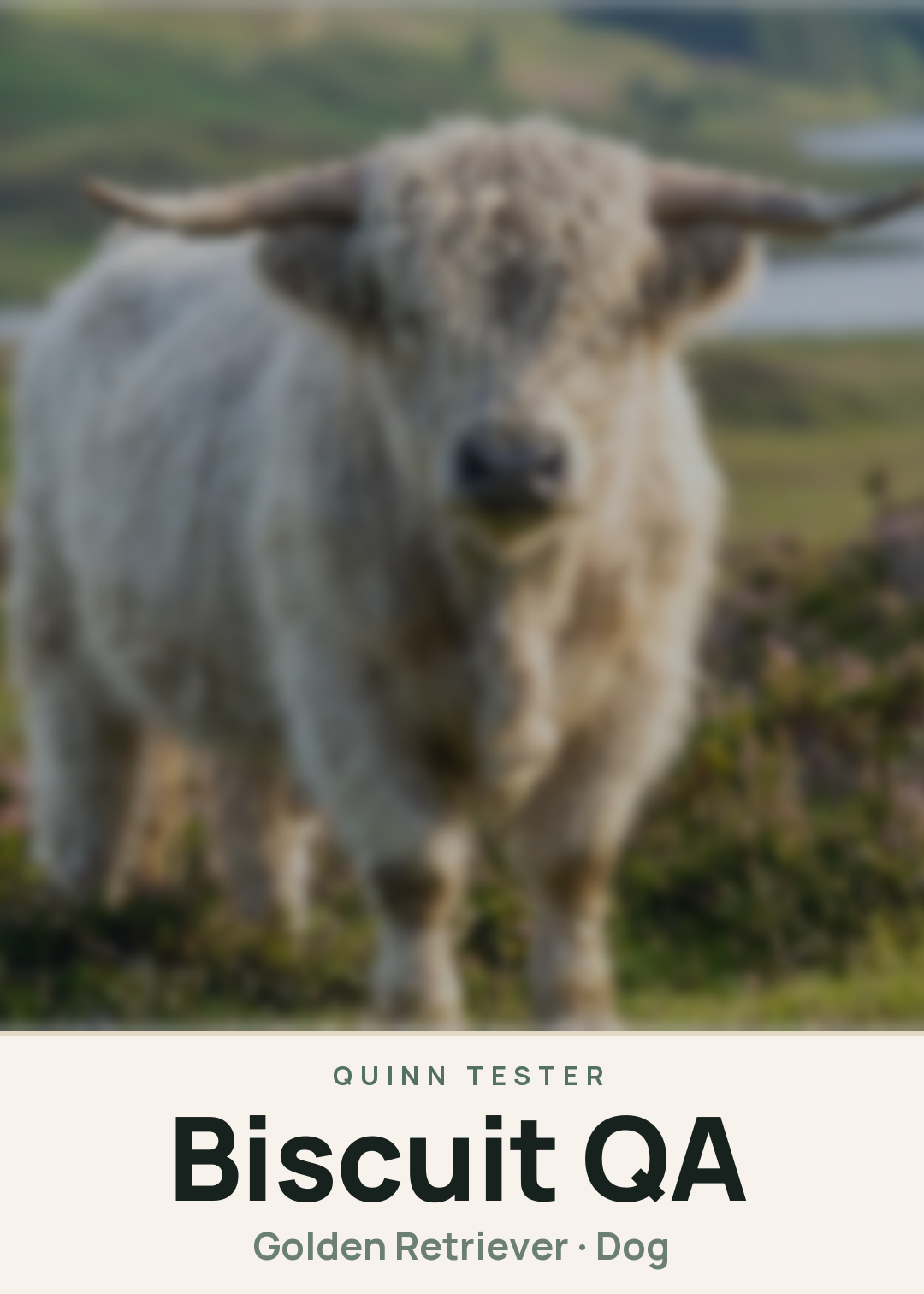 Biscuit QA Creature Card