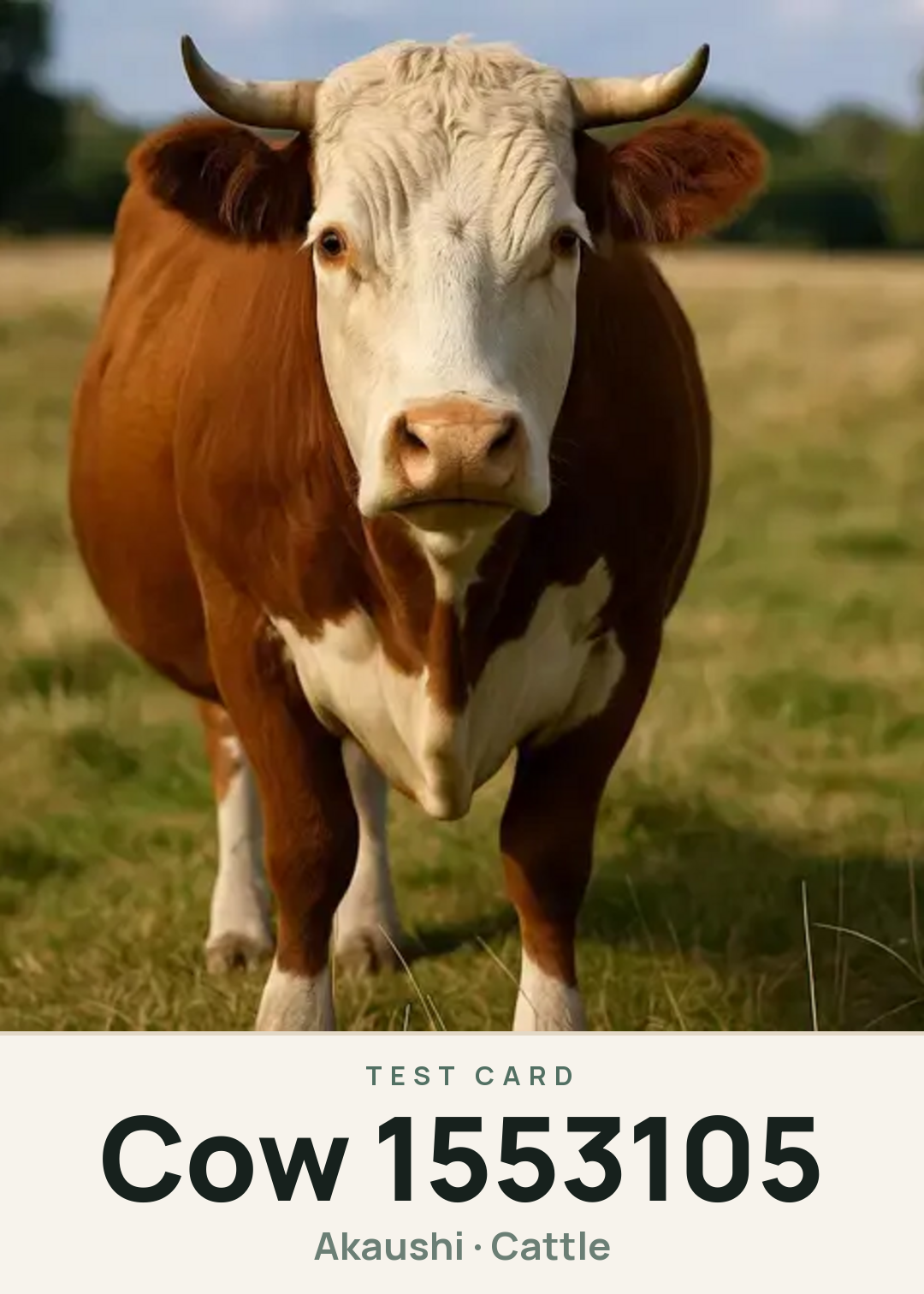 Cow 1553105 Creature Card