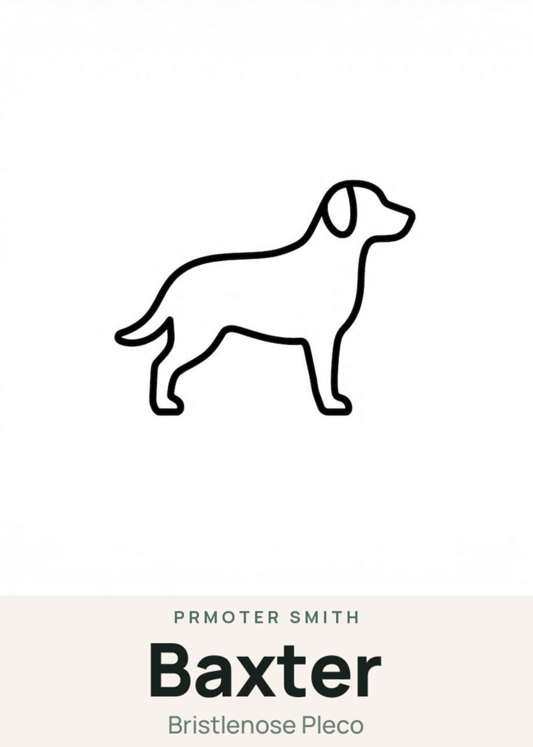 Baxter Creature Card