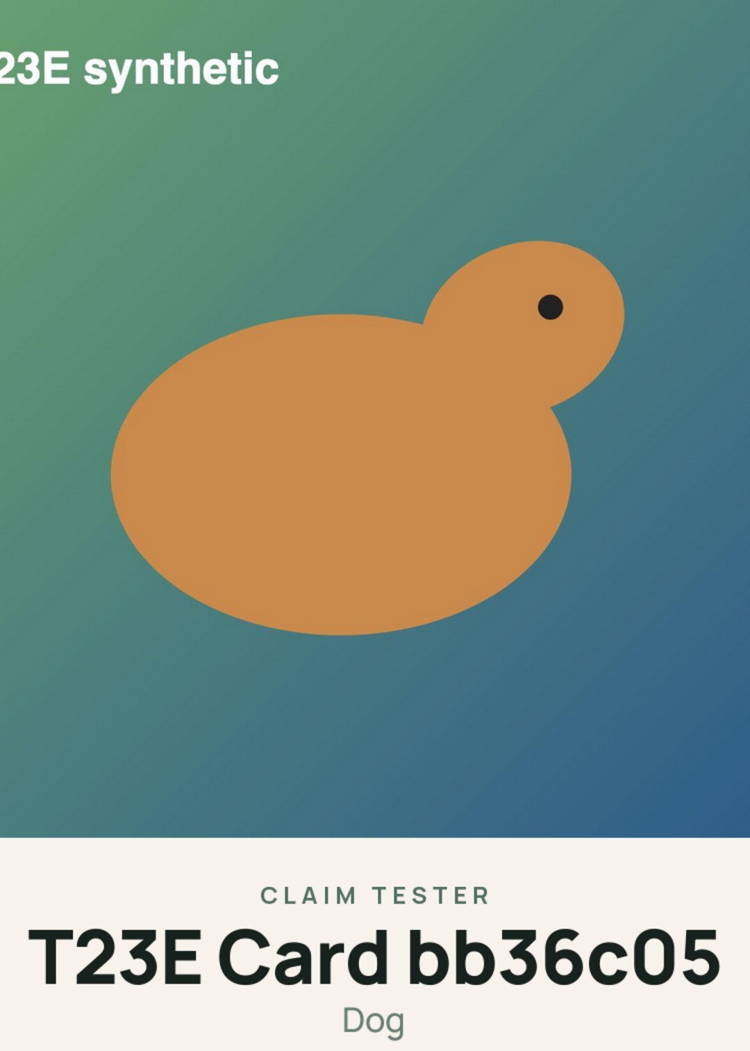 T23E Card bb36c05 Creature Card