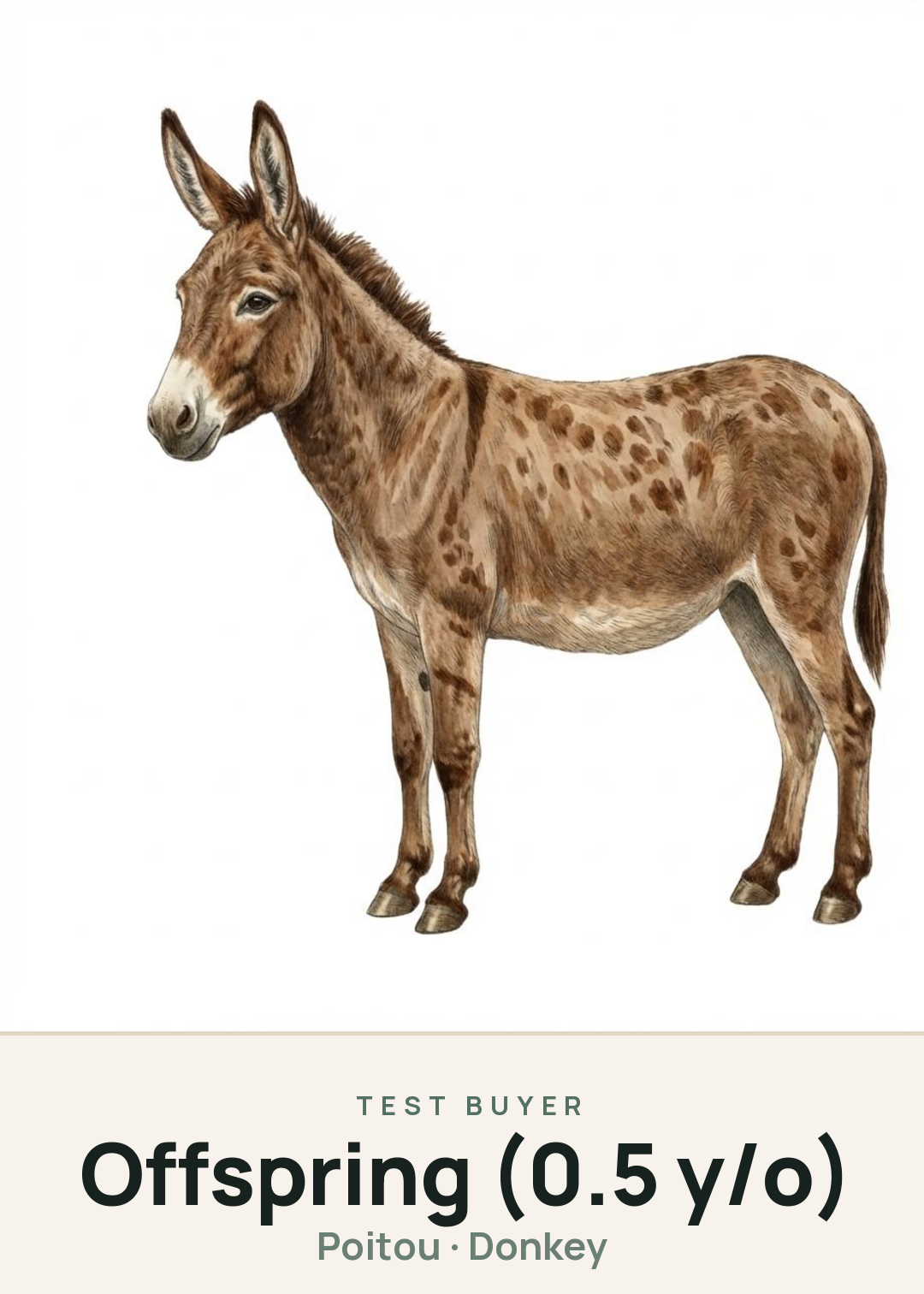 Offspring (0.5 y/o) Creature Card